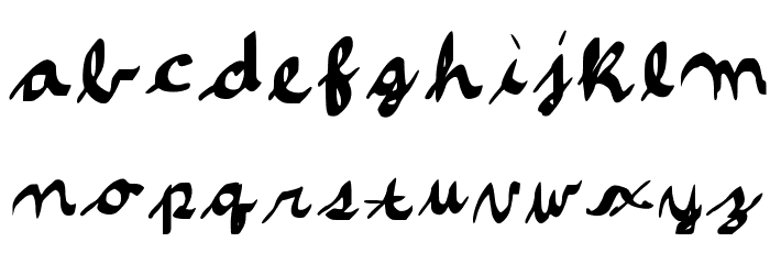 CursiveVH Regular Font LOWERCASE