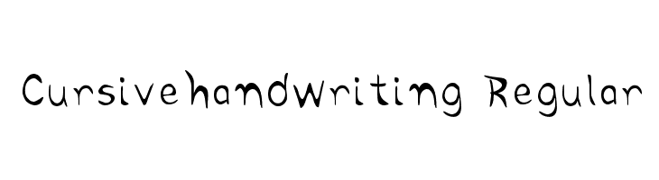 Cursivehandwriting Regular फ़ॉन्ट