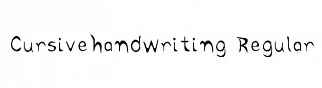 Cursivehandwriting Regular  Fuentes Gratis Descargar