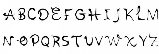 Cursivehandwriting Regular خط أحرف كبيرة
