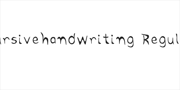 Cursivehandwriting Regular Logo