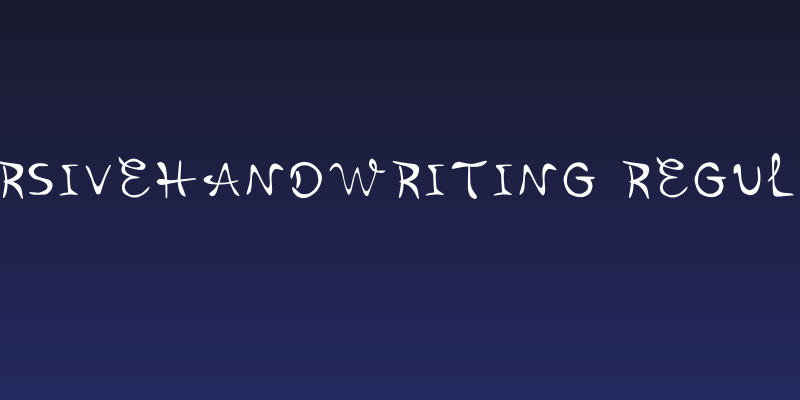 Cursivehandwriting Regular Social Header