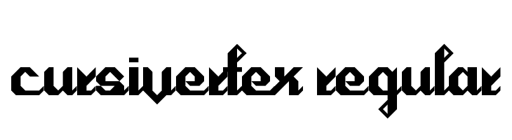 Cursivertex Regular  नि: शुल्क फ़ॉन्ट्स डाउनलोड