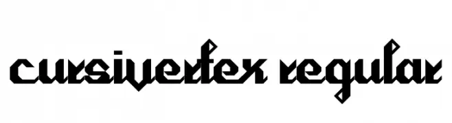 Cursivertex Regular  Fuentes Gratis Descargar