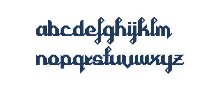 Cursivertex Regular Lowercase