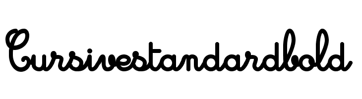 Cursivestandardbold  フリーフォントのダウンロード