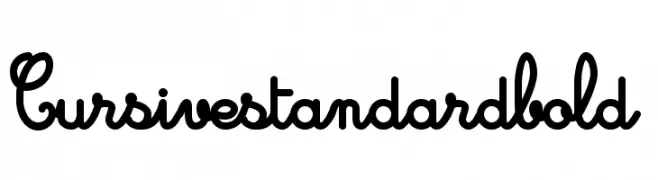 Cursivestandardbold 