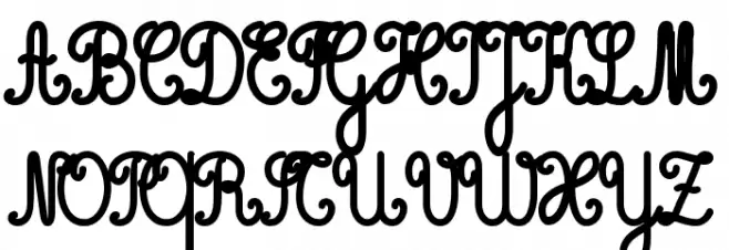 Cursivestandardbold Fonte MAIÚSCULAS