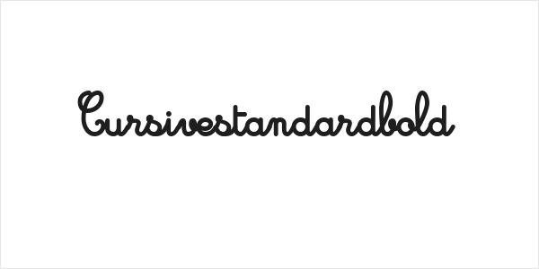 Cursivestandardbold Logo