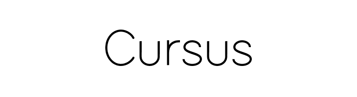 Cursus  font caratteri gratis