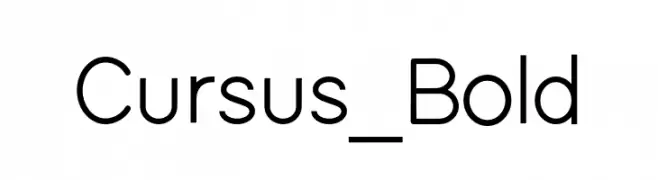 Cursus_Bold  Frei Schriftart Herunterladen