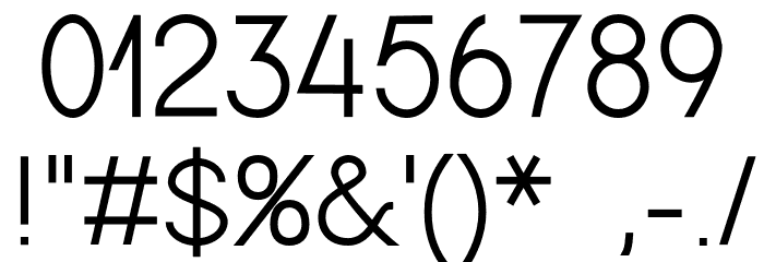 Cursus_Bold Font OTHER CHARS