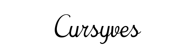 Cursyves  Frei Schriftart Herunterladen