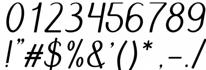 Cursyves Font OTHER CHARS