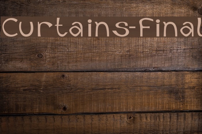Curtains-Final Font examples