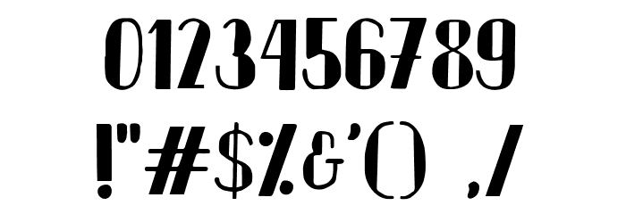 Curtina Font OTHER CHARS