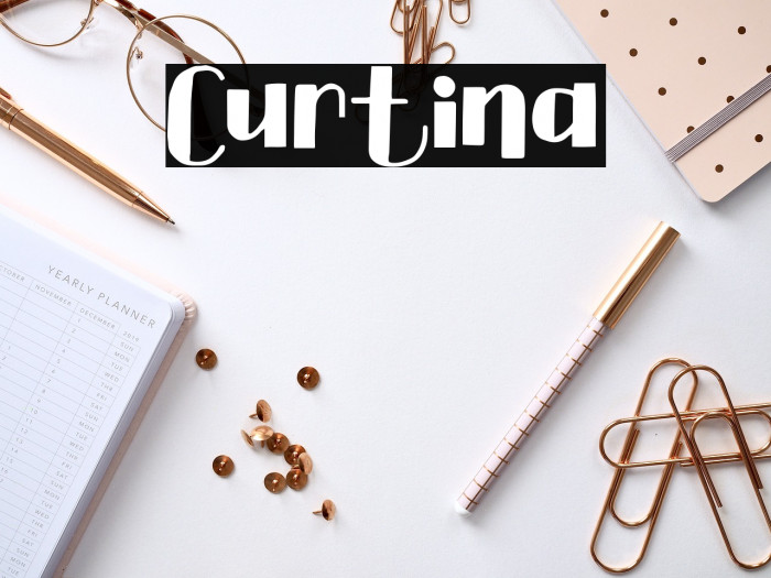 Curtina Font examples