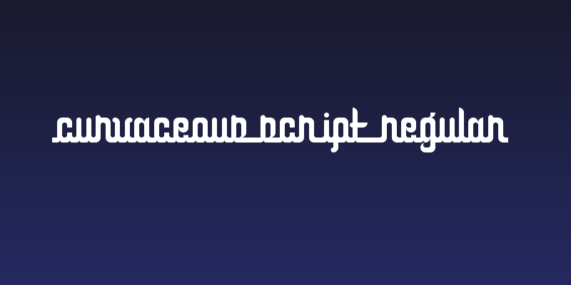 Curvaceous Script Regular Social Header