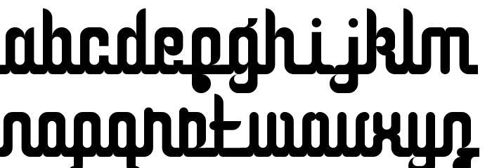 Curvaceous Script Regular Font LOWERCASE