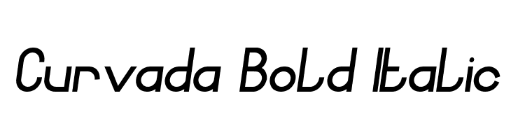 Curvada Bold Italic  フリーフォントのダウンロード