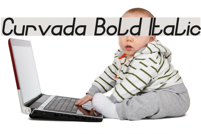 Curvada Bold Italic Font examples