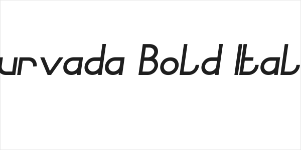 Curvada Bold Italic Logo