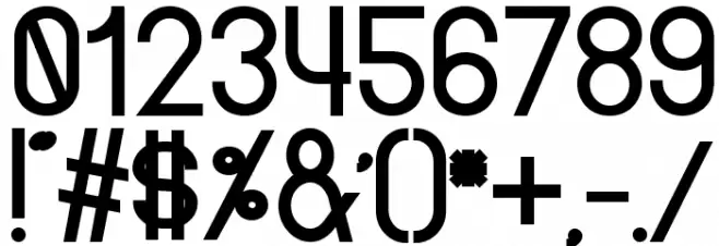 Curvada Bold Font OTHER CHARS