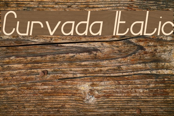 Curvada Italic Font examples