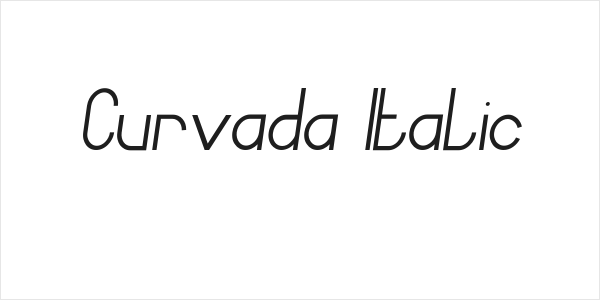 Curvada Italic Logo