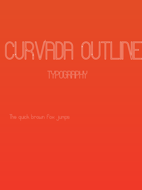 Curvada Outline Poster