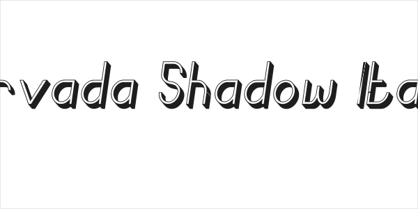 Curvada Shadow Italic Logo