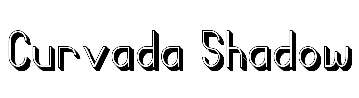 Curvada Shadow  フリーフォントのダウンロード