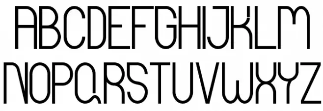 Curvada Schriftart Groß