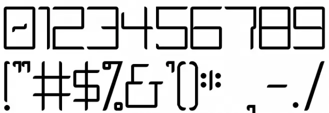 Curvature XD Font OTHER CHARS