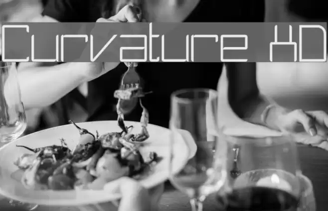Curvature XD Font examples