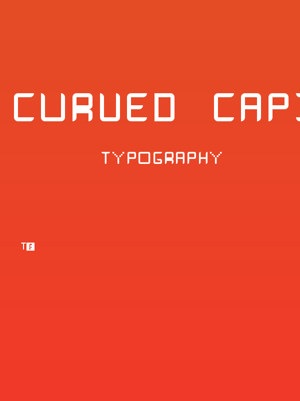 Curved Capitals Regular Poster