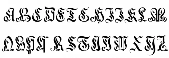 Curved-Manuscript--17th-c- Font LOWERCASE