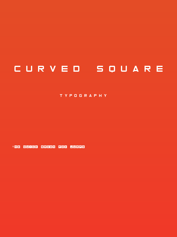 Curved Square Poster