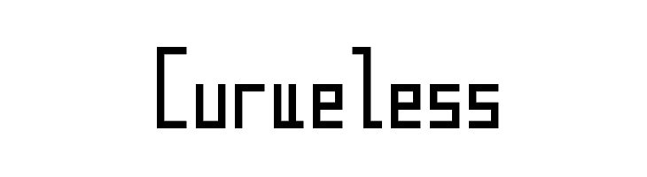 Curveless  フリーフォントのダウンロード