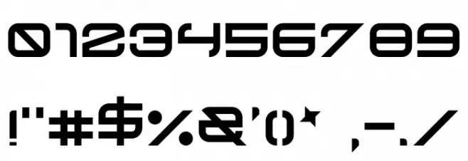 Curves Font OTHER CHARS