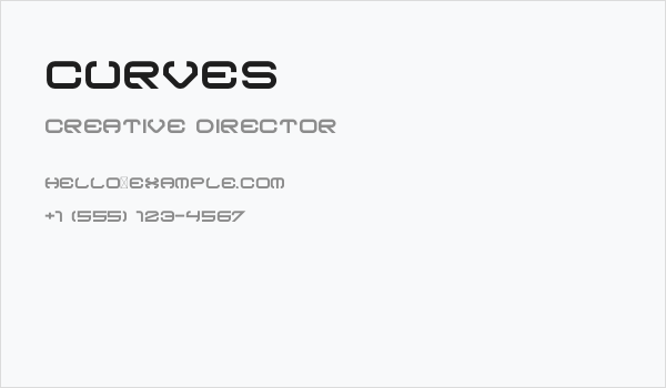 Curves Business Card