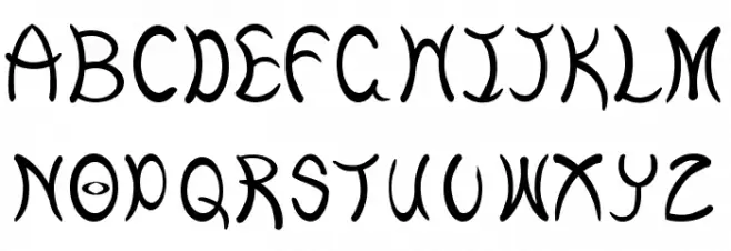 Curves Schriftart Groß