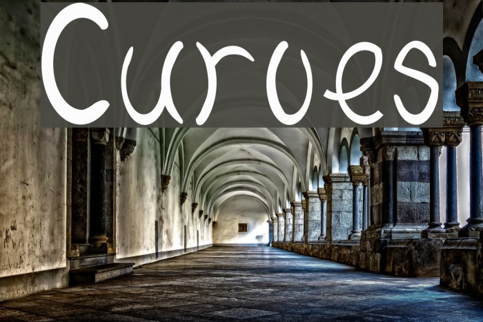 Curves Font examples