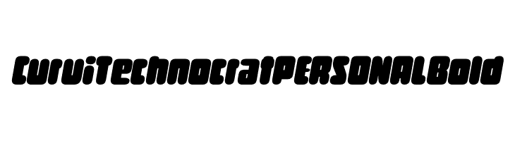 Curvi Technocrat PERSONAL Bold  Скачать бесплатные шрифты