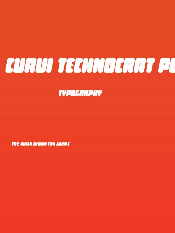 Curvi Technocrat PERSONAL Bold Poster