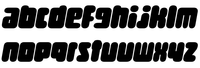 Curvi Technocrat PERSONAL Bold Font LOWERCASE