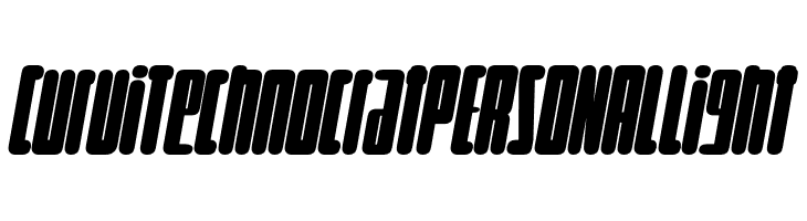Curvi Technocrat PERSONAL Light  Frei Schriftart Herunterladen