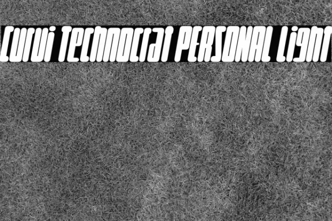 Curvi Technocrat PERSONAL Light Font examples