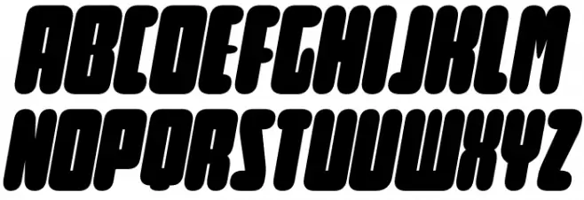 Curvi Technocrat PERSONAL Regular Шрифта ВЕРХНИЙ