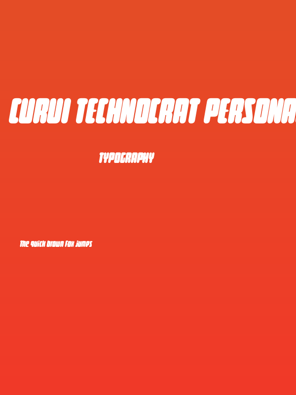 Curvi Technocrat PERSONAL Regular Poster